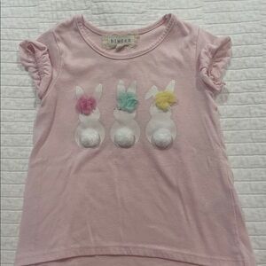 btween Pink Lace Trim Top